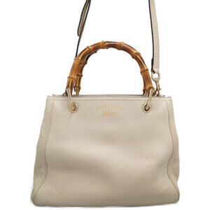 Gucci Bamboo Shopper 2way Leather Tote Bag